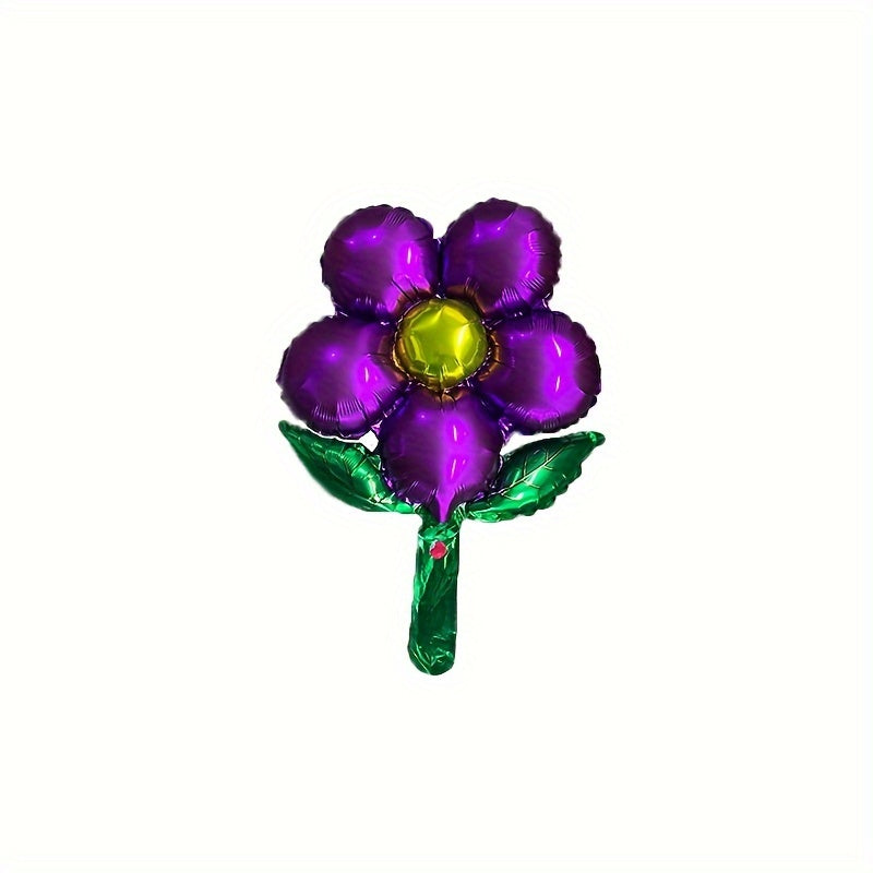 5pcs Flower Balloons for Outdoor Birthday Photo Decoration