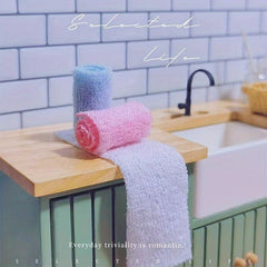 Dollhouse Towel Mini Scene Model 3pcs Set