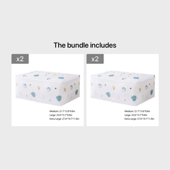 Extra Large Storage Bags Clothes Storage Bins Foldable Closet Organizer