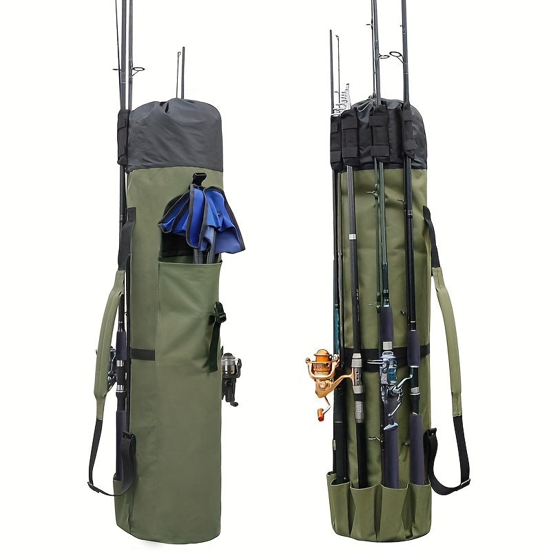 Large Capacity Multifunctional Fishing Bag Foldable Rod Holder