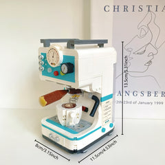 1000 pcs Coffee Machine Building Blocks Wooden Construction Kit