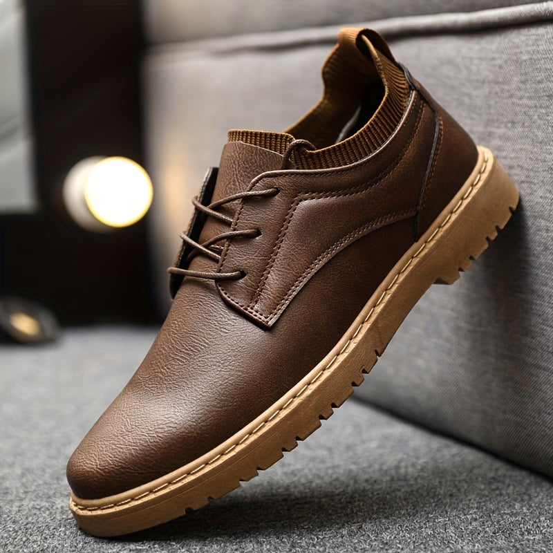 Men's Lace-up Derby Shoes for Business Formal Events