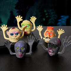 6pcs Halloween Kids Finger Ghost Zombie Finger Toy Props