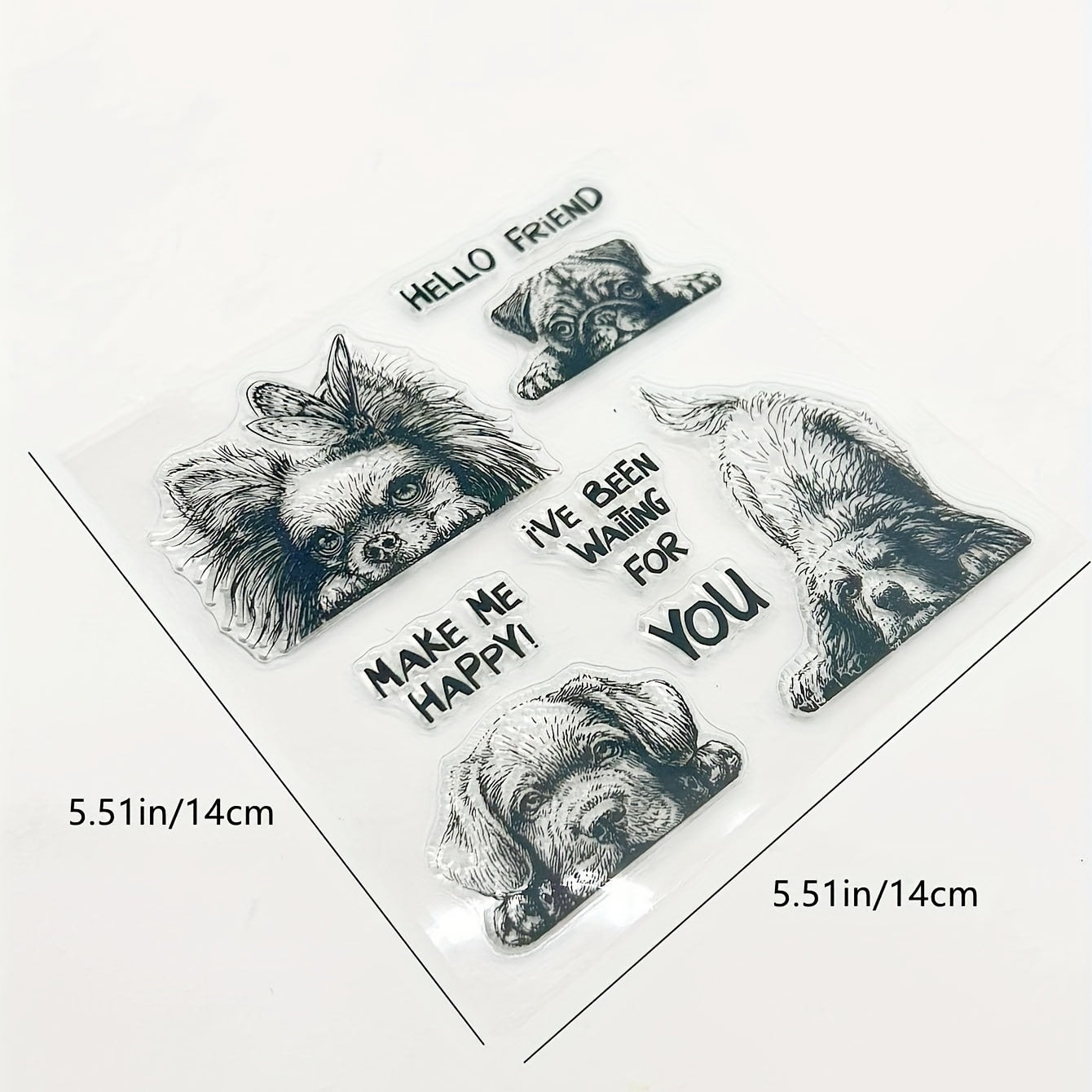 Dog DIY Scrapbook Decoration Silicone Transparent Stamp