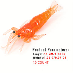 1pc Simulation Shrimp Fishing Lure Artificial Soft Bait Fishing Gear