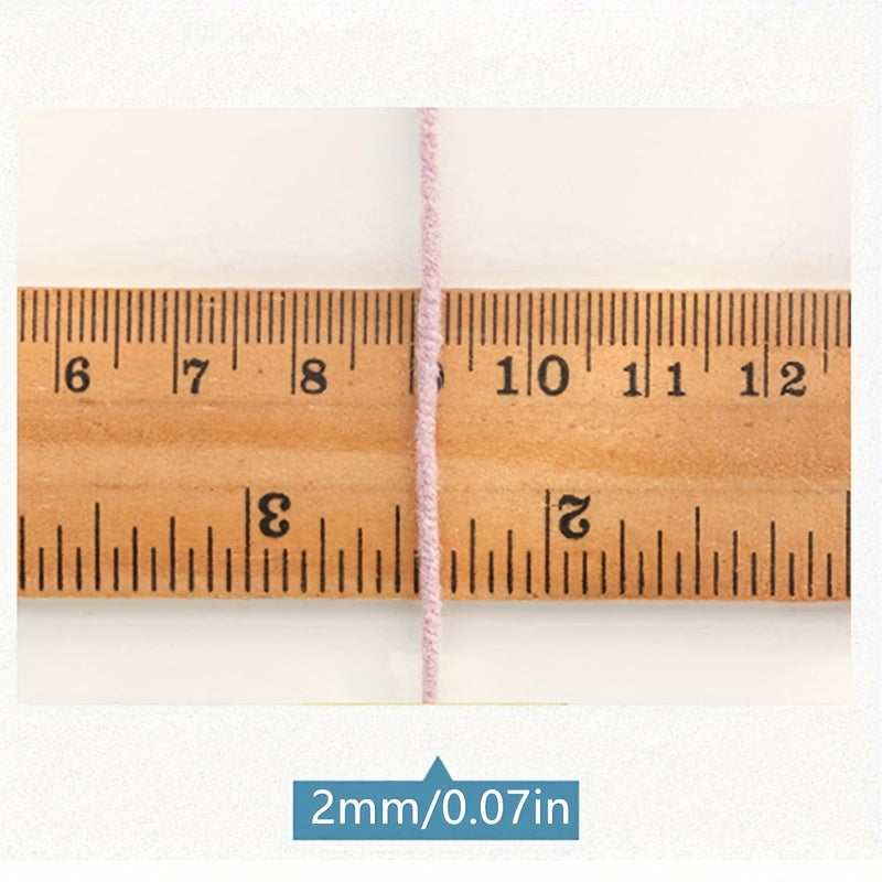 5 Strands Milk Cotton Segment Dye Rainbow Cotton Diy Woven Wool