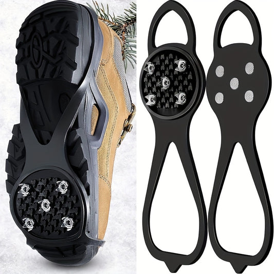 Non-slip Clamp Nails Ice Shoe Nails with 5 Teeth for Hiking Skiing