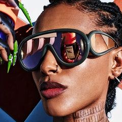 Y2K Mirrored UV400 Sunglasses for Women Men