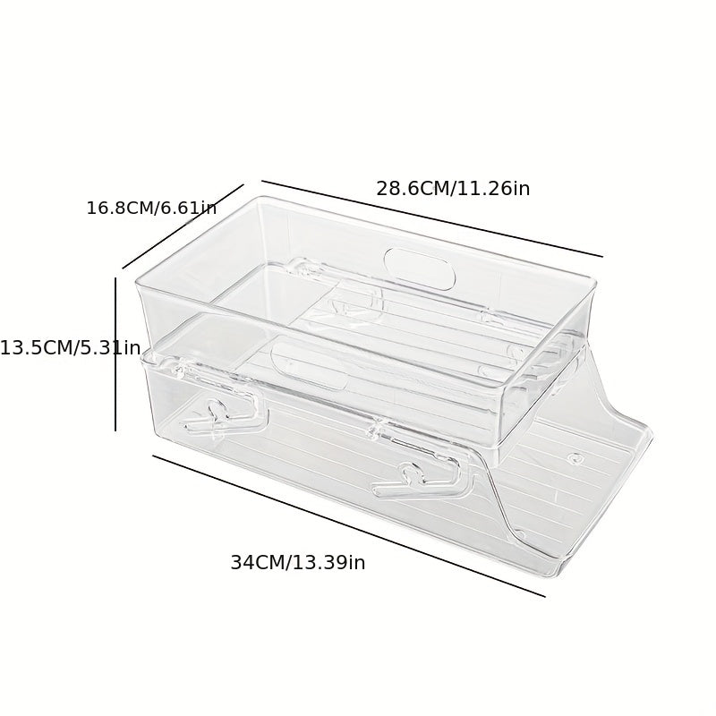 Foldable 2-Layer Refrigerator Can Holder