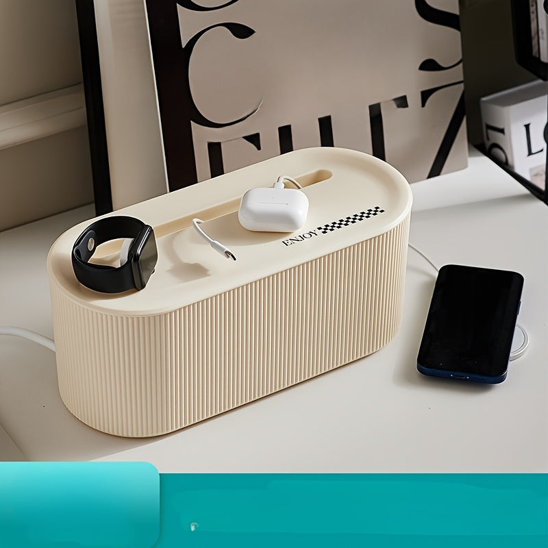 Cable Storage Box for Living Room Power Plugs