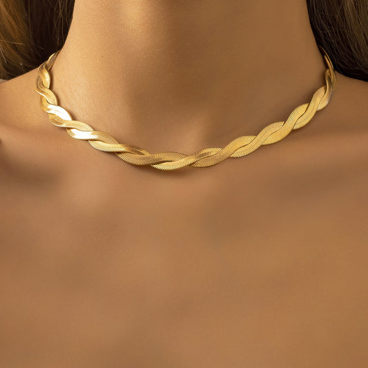 Braided Chain Necklace for Women
