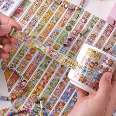 1000 Assorted Playful Designs DIY Bracelet Charms Reusable Paper Stickers