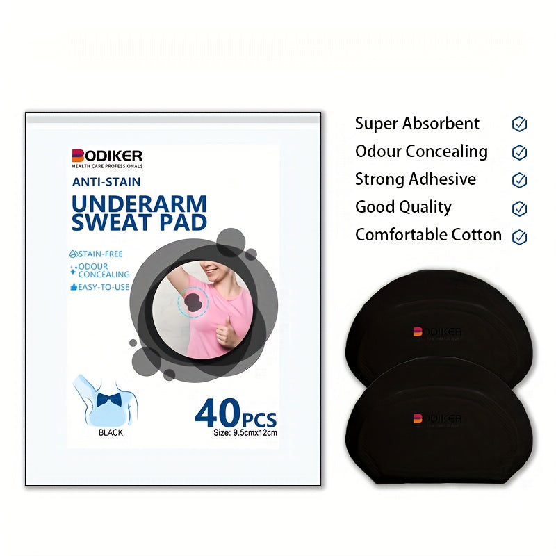 Disposable Underarm Sweat Pads - 40pcs Sweat Protection Patch