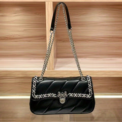 Quilted Chain Strap Handbag for Women Fashionable Shoulder & Crossbody Bag