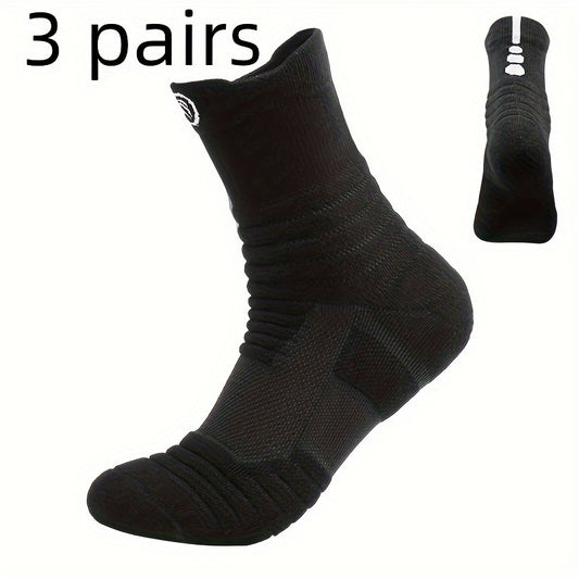 3 Pairs Warm Fleece Athletic Socks Sports Cycling Hiking