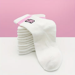 10 20 30 Pairs Letter Print Socks Breathable Sports Short Socks Women's Stocking