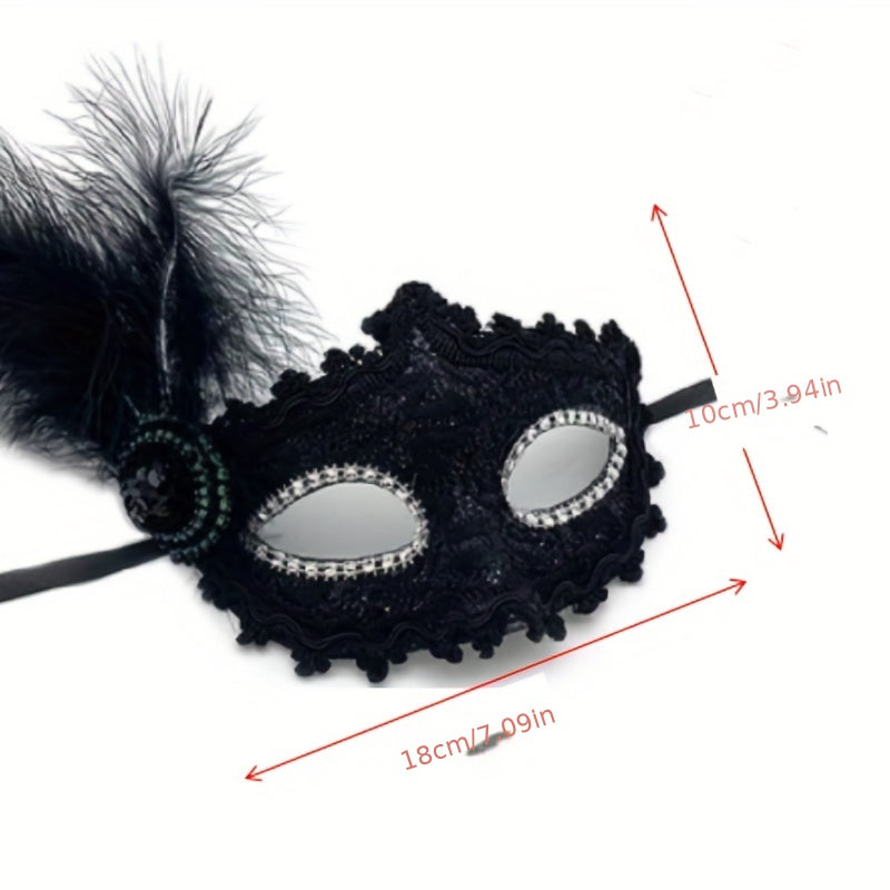 Gothic Cartoon Mask Bow Hairband Necklace Earrings Set