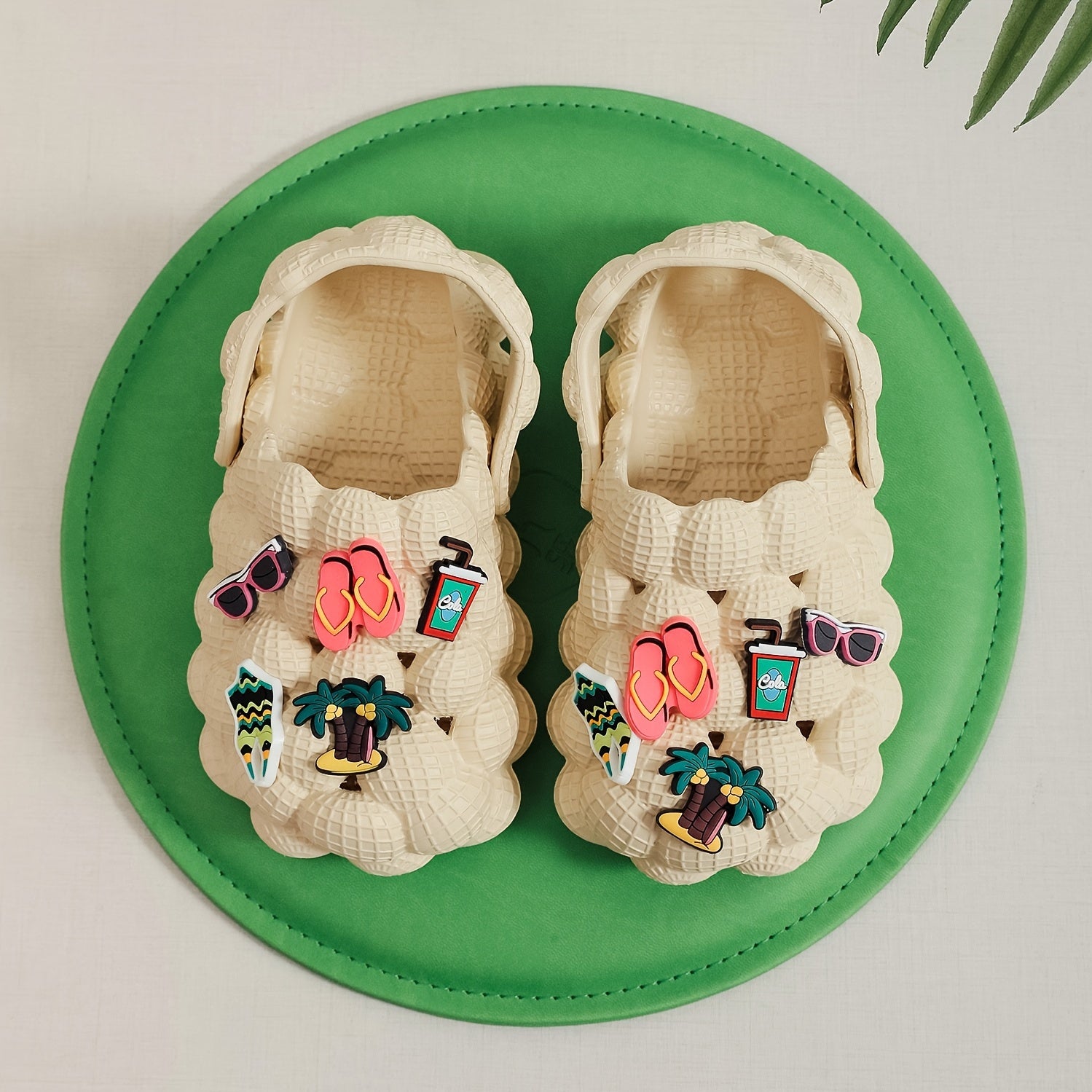 Boys Cartoon Charm House Shoes | Breathable, Lightweight, Anti-Slip Clogs