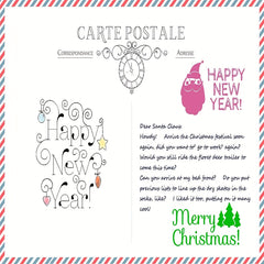 Christmas Words Clear Stamps - Xmas Theme Blessing Sentiment Emboss