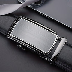 Men's Leather Belt Automatic Buckle Business Pants Belt