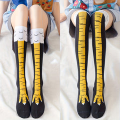 2 Pairs Women Chicken Legs Crazy Socks