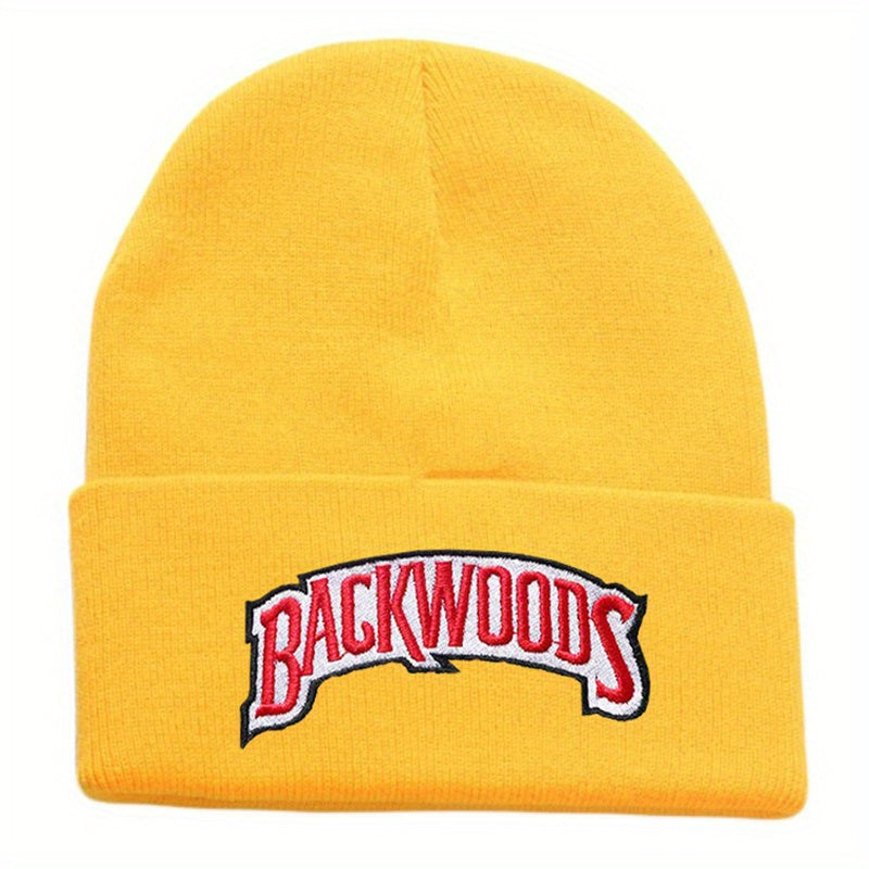 Embroidered Knitted Hat Beanie Hat for Men & Women