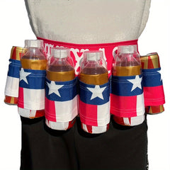 Portable Beverage Holder with Creative Print, Party Accessory