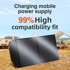 100W Foldable Solar Panel Waterproof USB Fast Charging Kit