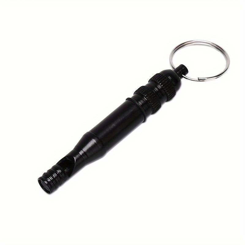 Aluminum Alloy Lifesaving Whistle with Waterproof Compartment