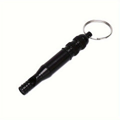 Aluminum Alloy Lifesaving Whistle with Waterproof Compartment