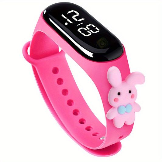 Cartoon Animal Silicone LED Watch Waterproof Decorative Gift For Girls