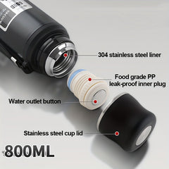 800ml Stainless Steel Water Bottle Vacuum Flasks Insulated Cup