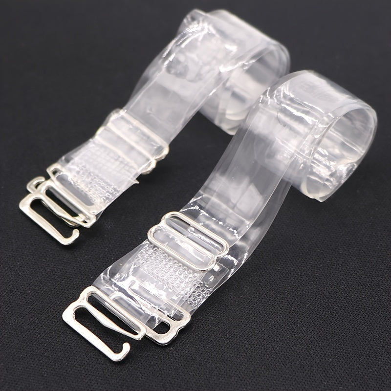 6pcs Transparent Shoulder Straps Invisible Adjustable Underwear Straps