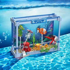 391pcs Ocean Aquarium Model Building Blocks Marine Animal Toy Set