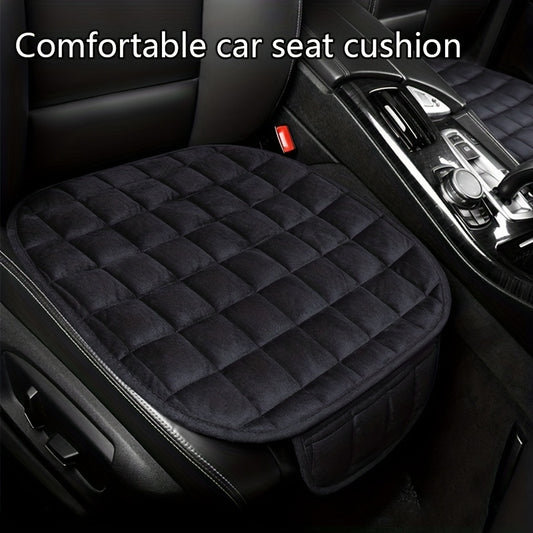 Universal Car Seat Cushion Storage Bag Silicone Bottom Plush Winter Short