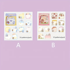 100 Sheets Cartoon Shaped Note Paper DIY Material