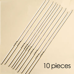 10pcs Stainless Steel BBQ Skewers for Kebab & Camping