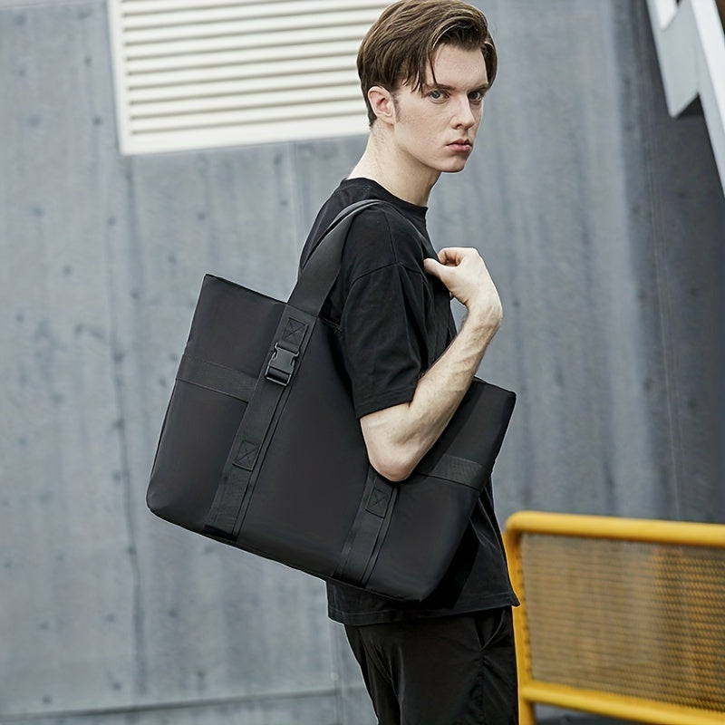 Men's Solid Casual Tote Bag