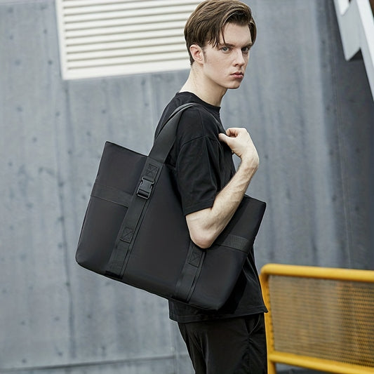 Men's Solid Casual Tote Bag