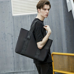 Men's Solid Casual Tote Bag