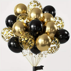 16pcs Metallic Sequin Balloons for Independence Celebrations & Parties