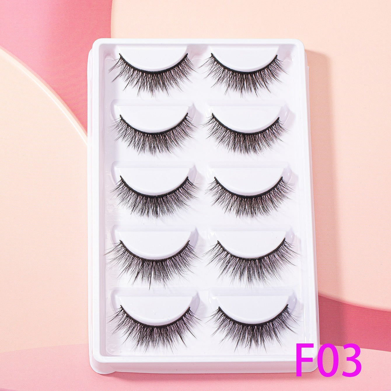 Fluffy 14mm Cat Eye False Eyelashes - Thick Curled Makeup Tools