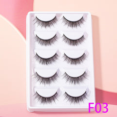 Fluffy 14mm Cat Eye False Eyelashes - Thick Curled Makeup Tools