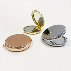 Double Side Round Cosmetic Folding Mirror Portable Beauty Mirror