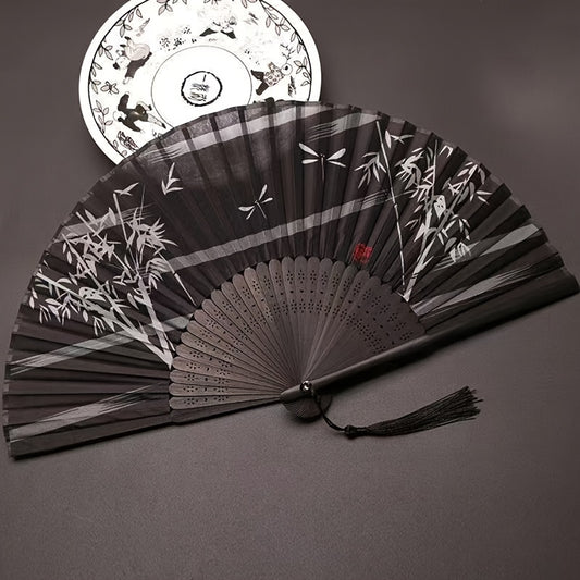 Silk Fan Chinese Folding Home Decoration Art Craft Gift Dancing Hand Fan