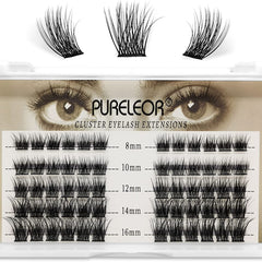 60 Cluster Manga Slender Lashes Individual Eyelash Extensions