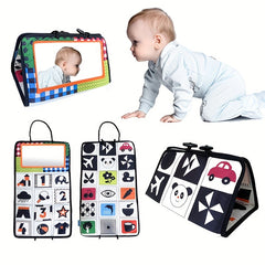 Sensory Crinkle Book, High Contrast Puzzle Toy for Youngsters