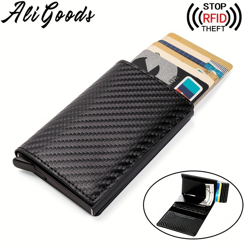Men's Slim RFID Blocking Credit Card Holder Wallet