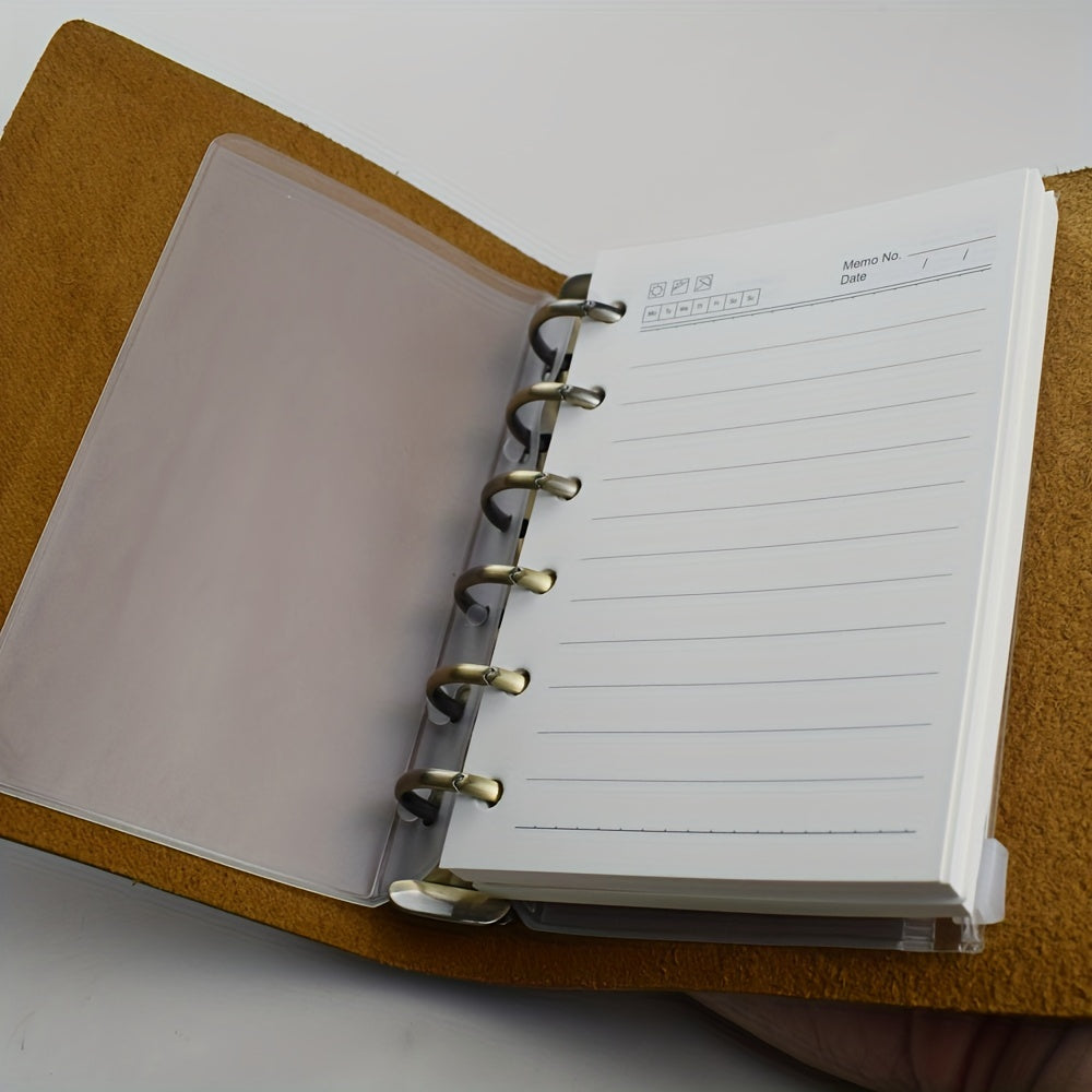 Vintage Leather Note Book 96 Sheets Cowhide Plan Note