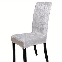 Velvet Dining Chair Slipcover Stretch Spandex Elastic Chair Slipcover